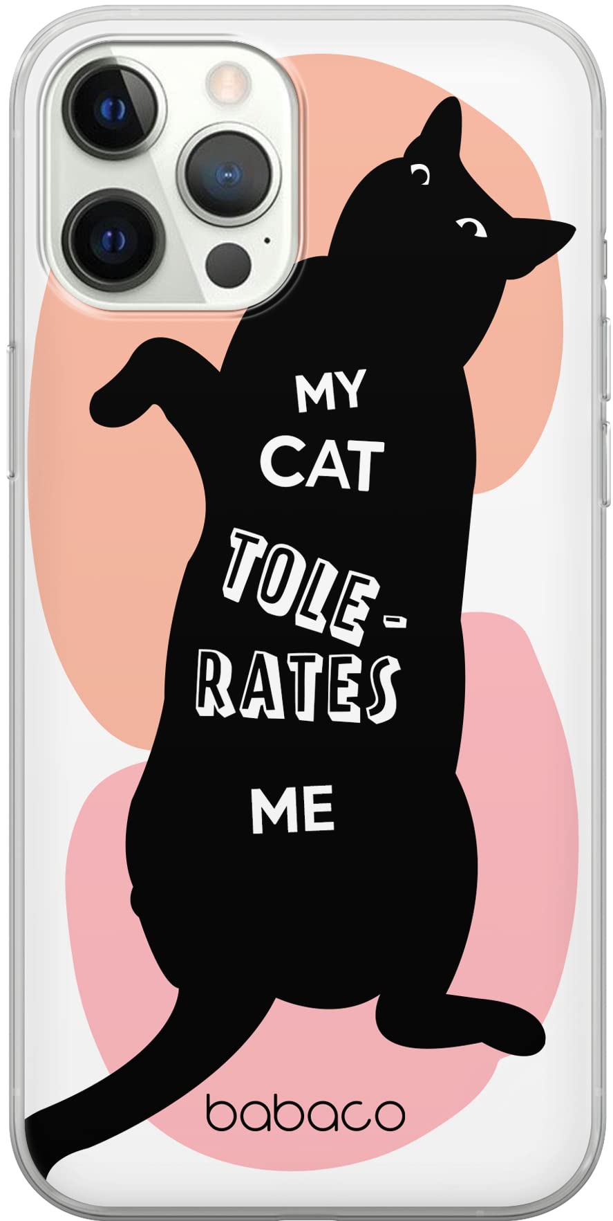 Babaco ERT GROUP mobile phone case for Iphone 12/12 PRO original and officially Licensed pattern Cats 003 optimally adapted to the shape of the mobile phone, case made of TPU