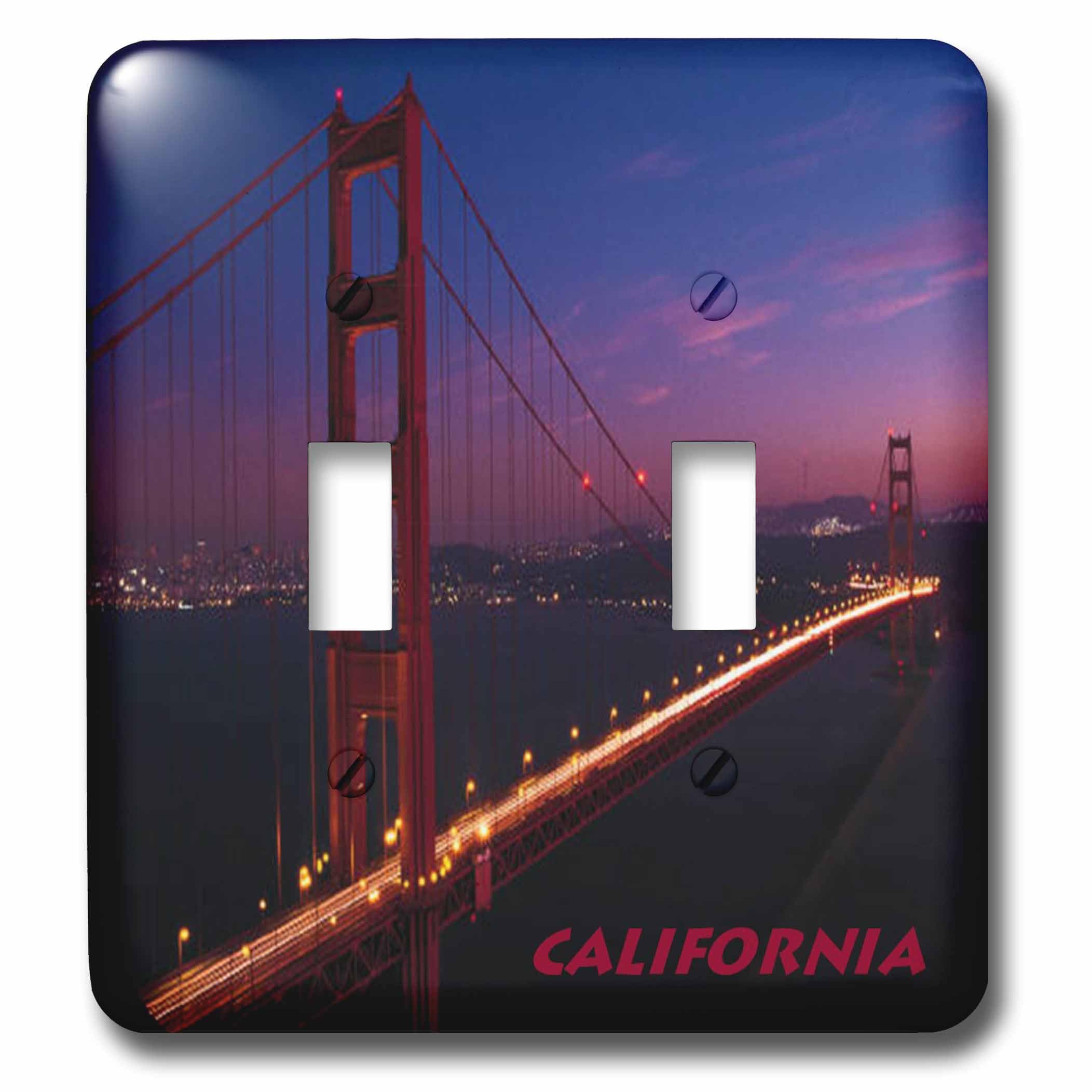 Interrupteur à baïonnette Golden Gate Bridge 3dRose LSP_33161_2 pour remplacer les plaques jaunies