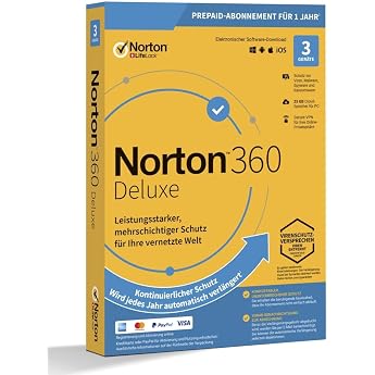 Norton 360 Deluxe *3 Devices / 1 Year* incl. 25GB