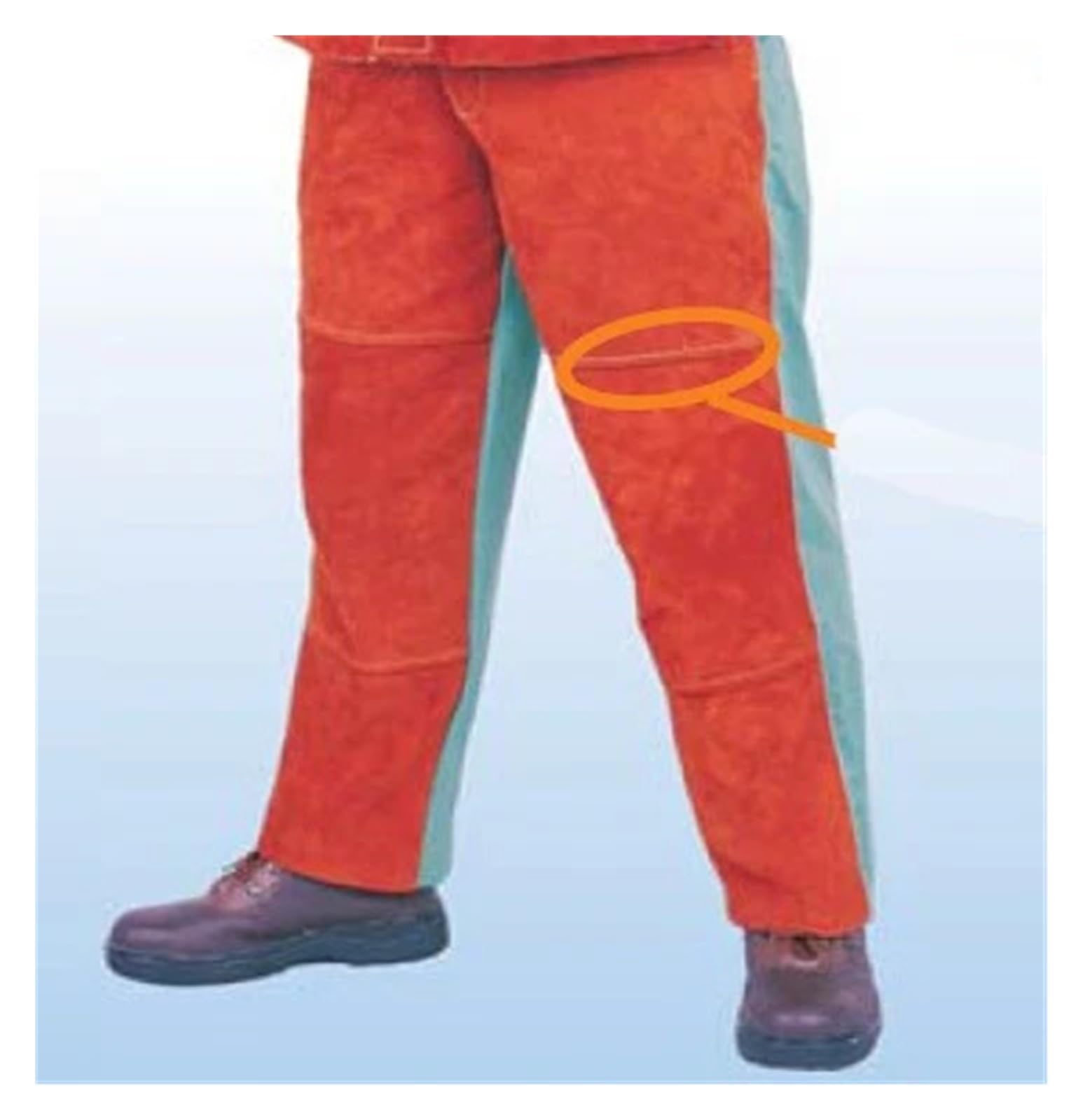 Cotton Welder Clothing Cow Leather Pants Apron Sparks Fire Proof Trousers Coverall Flame Retardant Arc Flash Welding Jackets(44-7650,L)