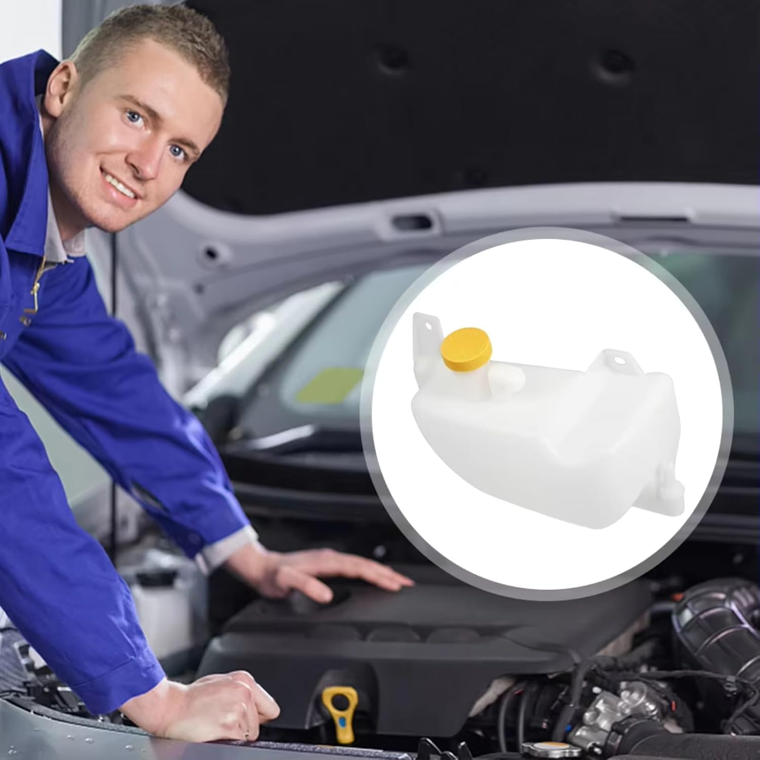 Coolant Expansion Header Tank Compatible With Nissan For Micra K11 1992-2002 Coolant Expansion Tank Bottle Header Automobile Accessories Component OEM 21710-43B01
