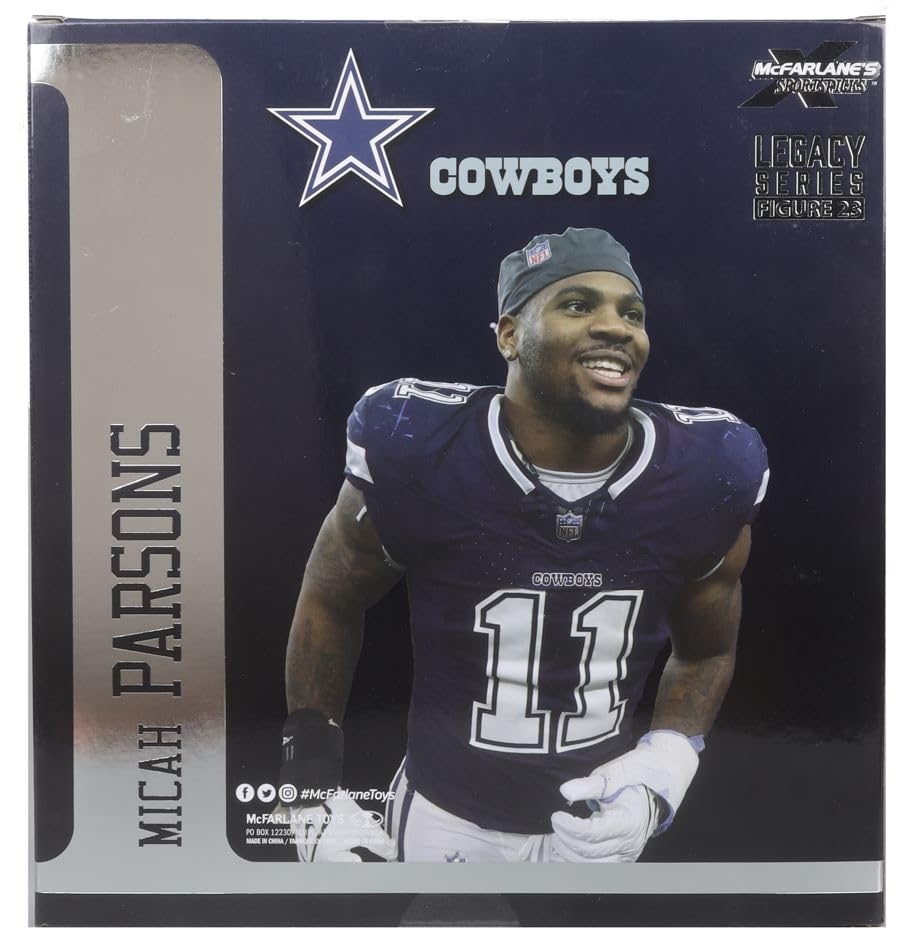 Figura McFarlane Micah Parsons Dallas Cowboys NFL de 7 pulgadas el regalo para fans 5