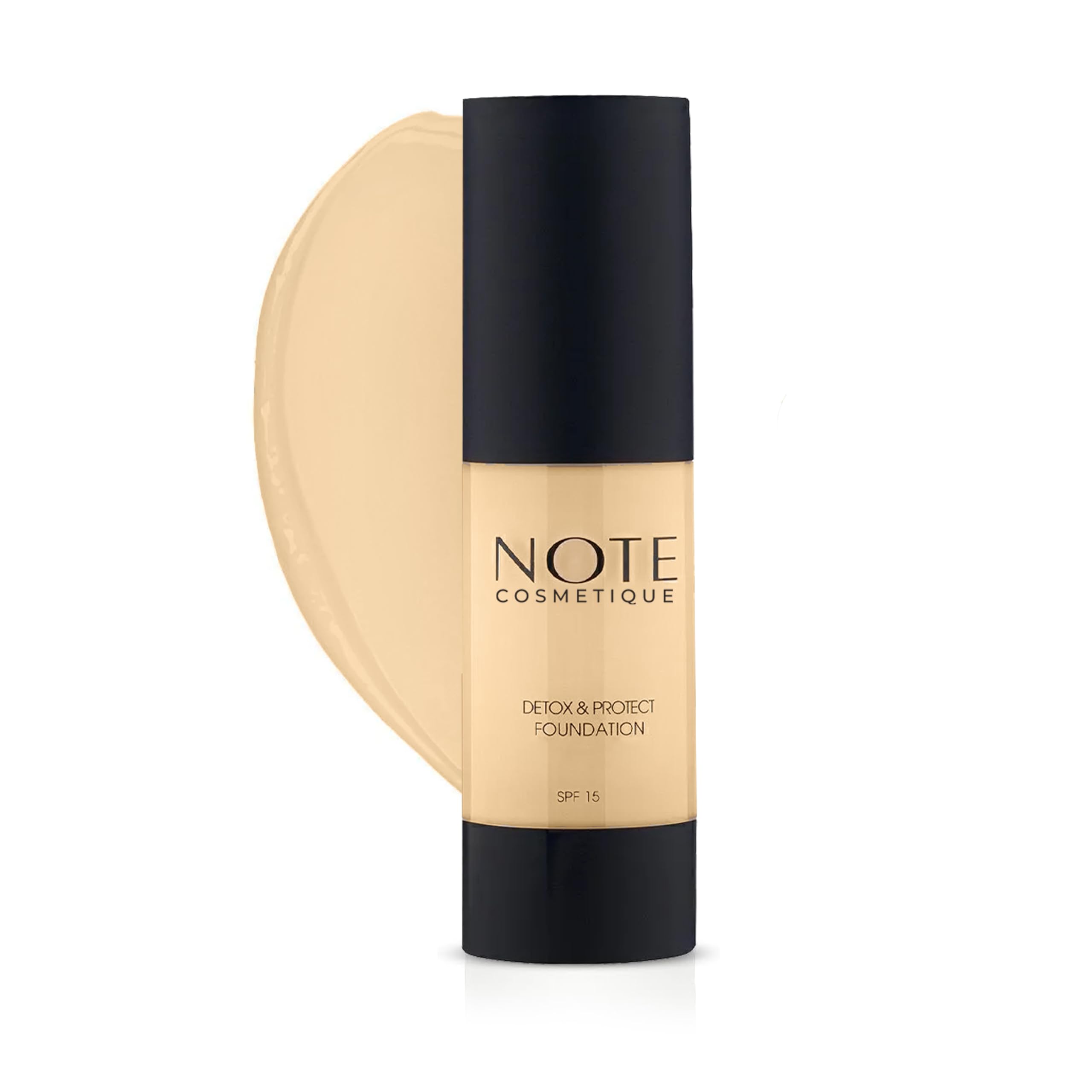 Note Cosmetics Detox & Protect 01 Beige Canlandırıcı Etkili SPF 15 Kapatıcı Fondöten
