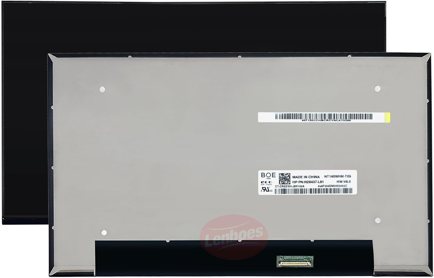 14'' HD 1366x768 40 Pins Laptop Oncell Touch LCD Screen Panel Digitizer LED Display Replacement for HP Fortis 14 G11 Chromebook NT140WHM-T05 (HD Touch Screen)