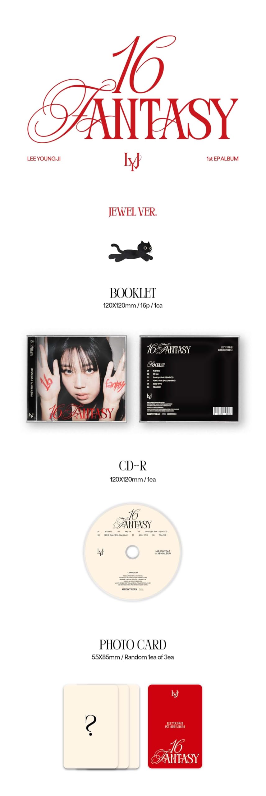 Lee Young Ji Album - 16 FANTASY Jewel ver.+Pre Order Benefits+BolsVos  Exclusive K-POP Giveaways Package : Amazon.co.uk: DIY & Tools