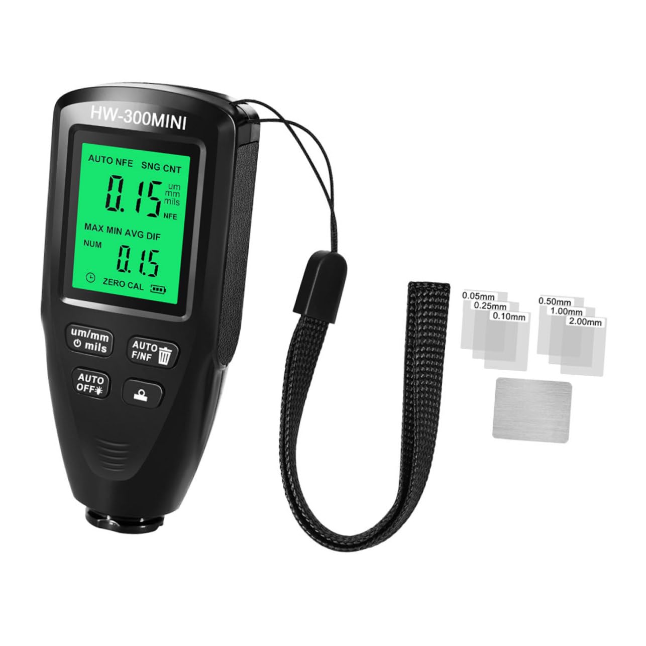 GLEAVI 3piezas Medidor Digital De Espesor De Pintura Para Automóviles Gauge De Revestimiento No Destructivo Práctico Para Inspección Talleres y Laboratorios Compacto y Ligero