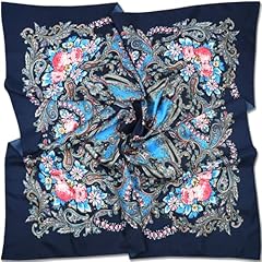 40-129 Oxford Blue Flowers