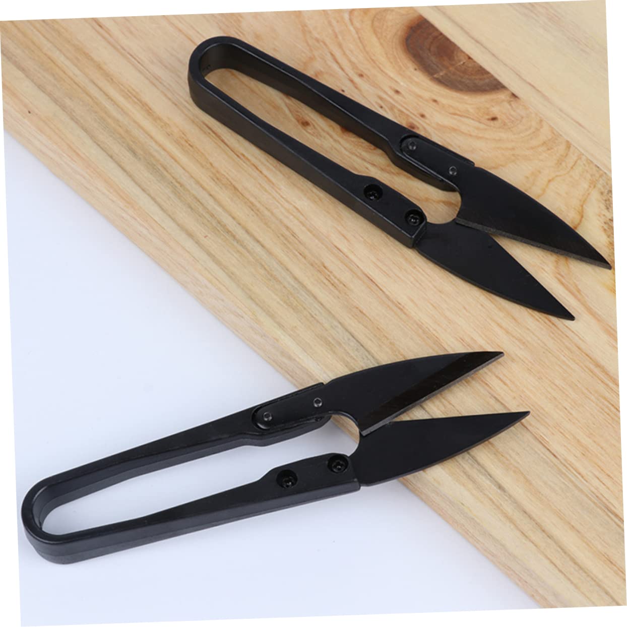 SHINEOFI 18piezas Tijeras De Coser Forma Útiles Cortadores De Bordado Para Manualidades y Suministros De Costura Casa Negro
