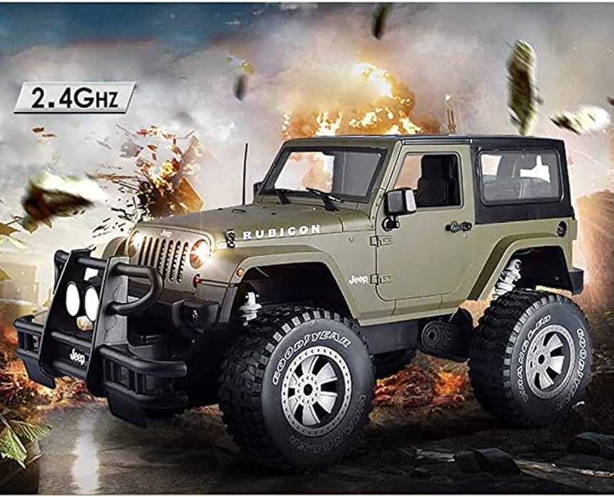 Amazon.co.jp: RCオフロード車、ジープラングラー1：8比リモート