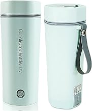 Yuehuam Chaleira elétrica para carro de 12V, chaleira elétrica portátil para viagem, chá, café, caldeira de água rápida e aquecedor copo de água com isolamento de aço inoxidável garrafa de água desligamento automático