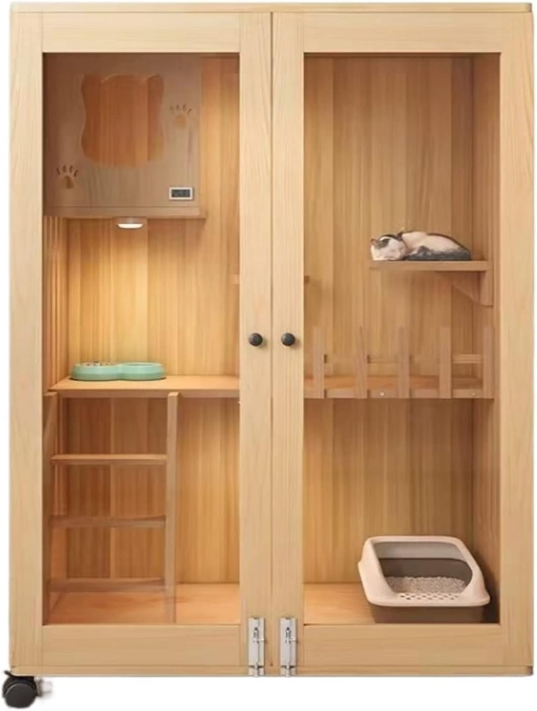 Pet House Cat Cage Home Cat Litter Doubledecker Cat Villa Cat House