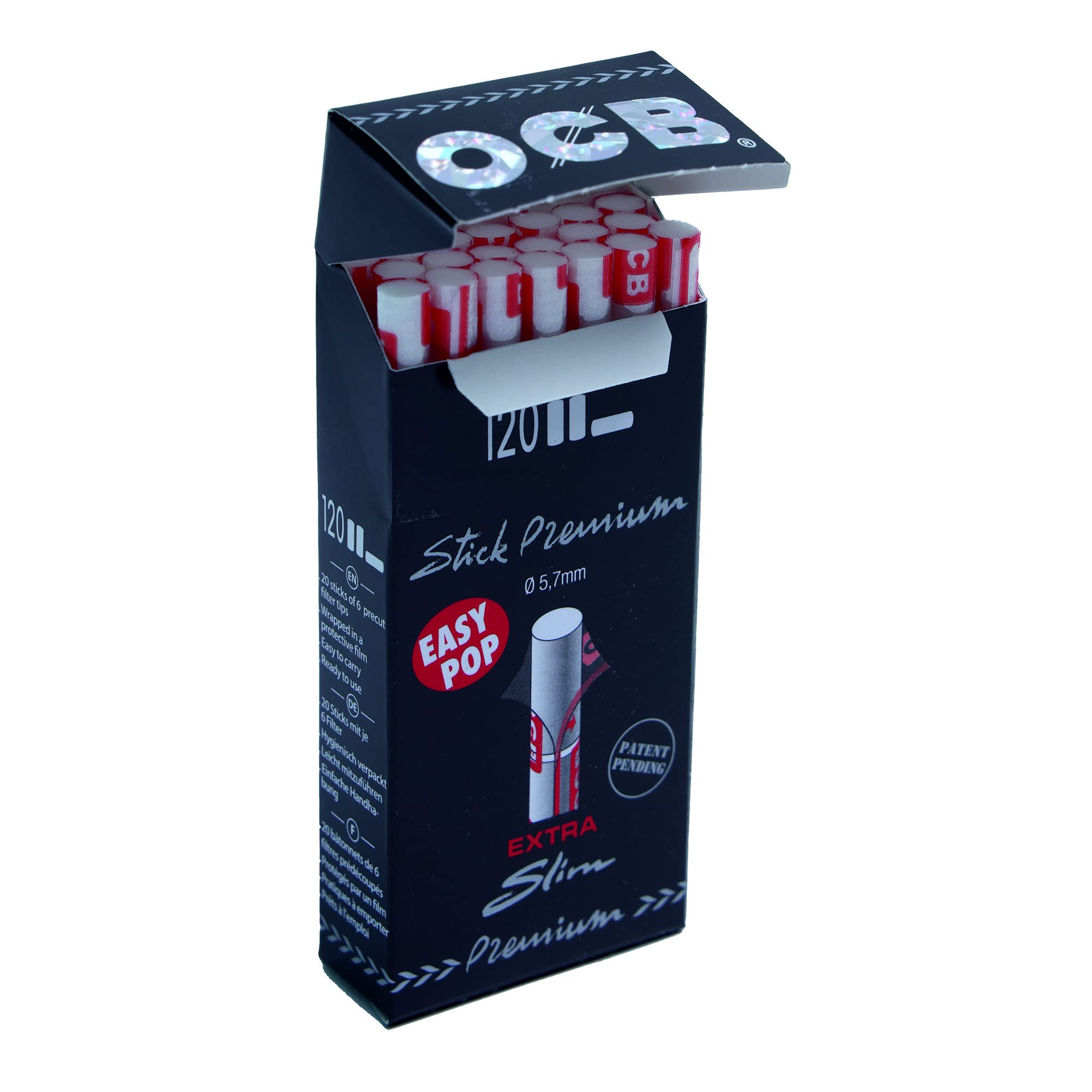 OCB Premium Slim Filter Tips - 120 Count -1 OCB Premium Slim Filter Tips - 120 Count -1