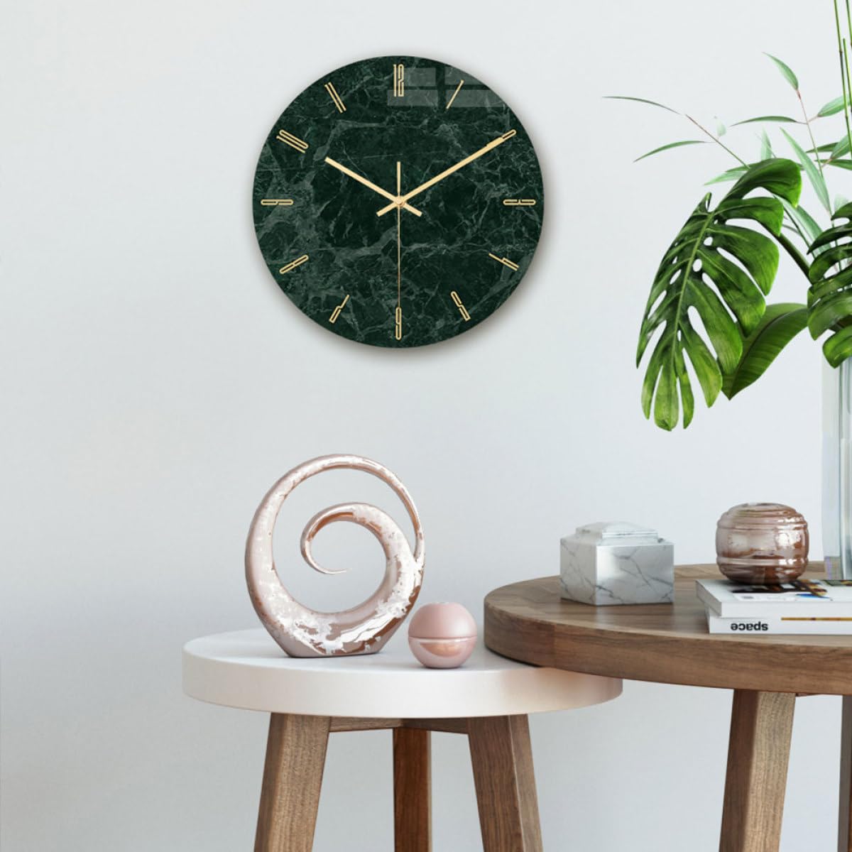 Luxshiny Reloj de Pared Creativo Redondo Cc003 de Acrílico Silencioso