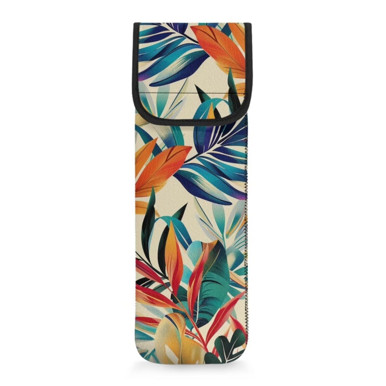 Wiryuouvt Colorful Leaves Curling Iron Case Curling Iron Sleeve Curling Iron Bag for Traveling Heat Sleeve for Curling Iron Curling Iron Holder Iron Carrier Curling Storage Bag Gifts