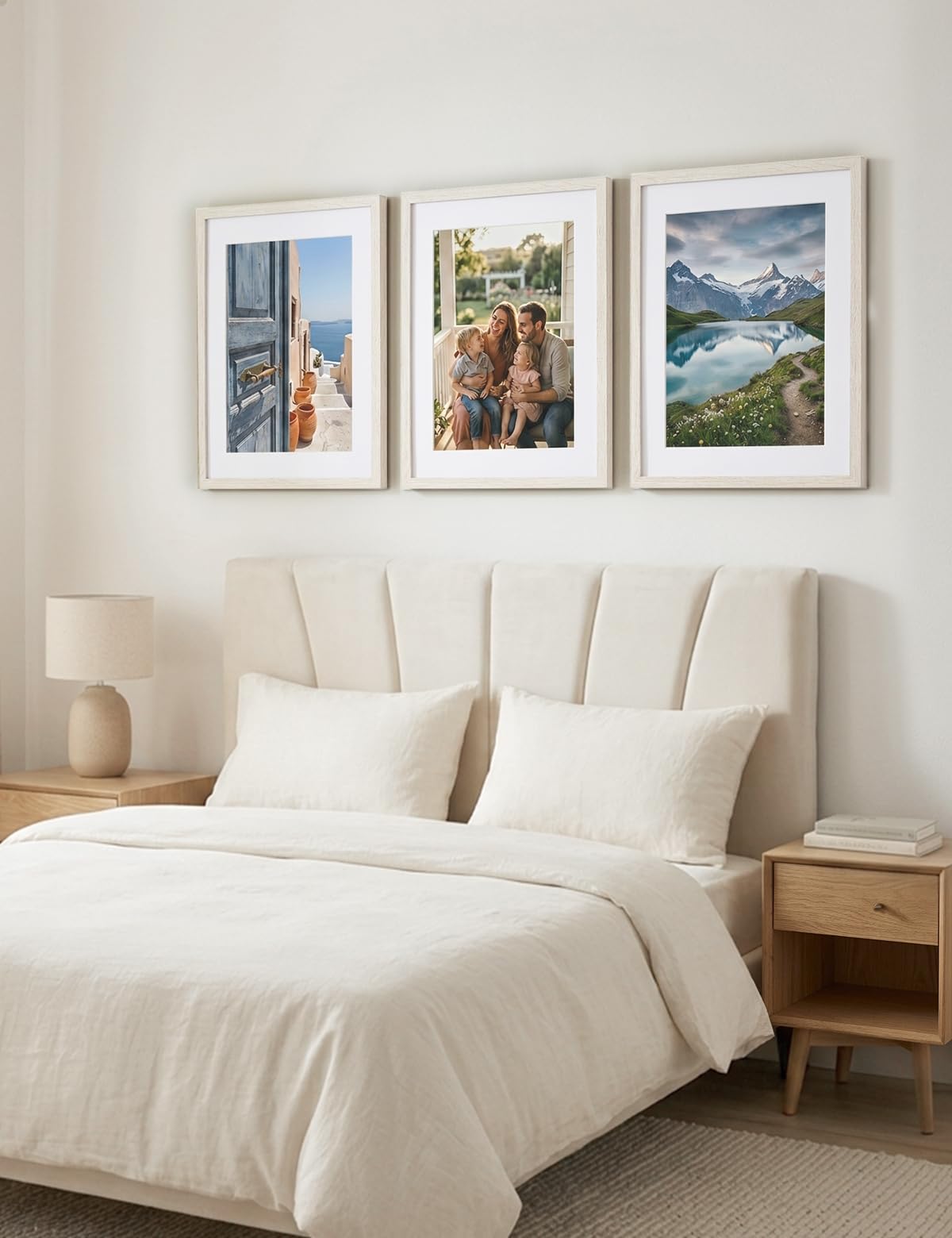 HOUSE DAY set di 3 cornici A4 - cornice in legno 21x30cm, cornice per poster in plexiglass, cornice per poster, cornice per documenti per poster moderni, cornice per foto in MDF (bianco)