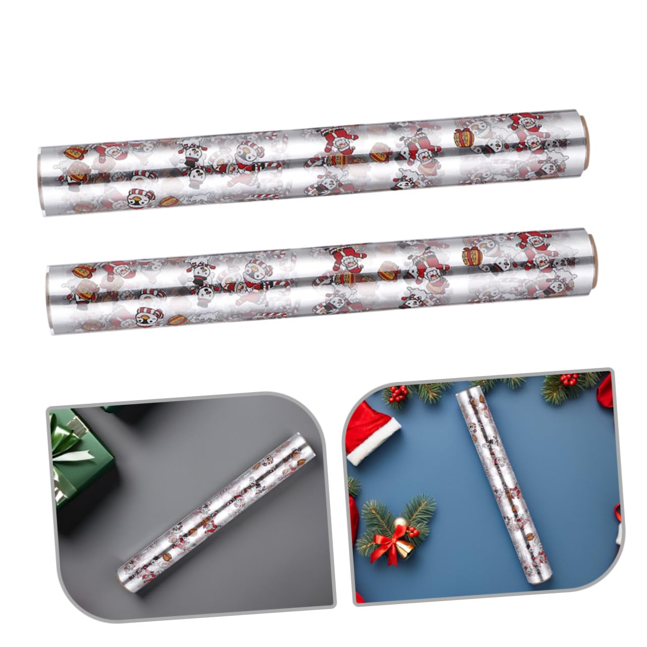 SHINEOFI 2rolle Transparente Geschenkpapierbögen aus Cellophan für Körbe und Blumen Verpackungsfolie zum Verschönern von Geschenken und Dekorationen