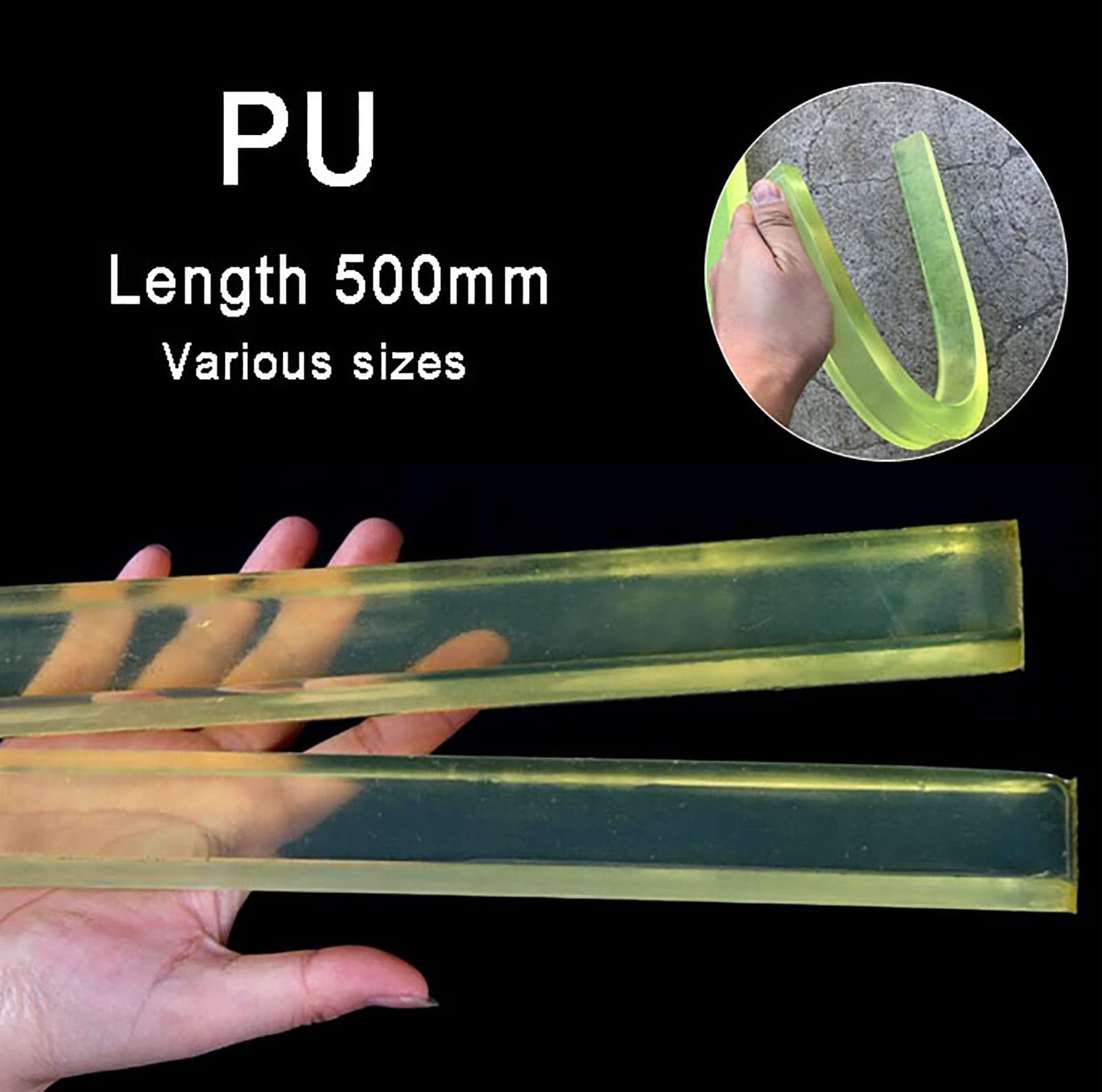 WALNUTS 500mm Plaque D'amortissement Plaque Carrée En Polyuréthane Plaque De Découpe Plaque De Tendon De Boeuf Coussin De Matrice Feuille De Caoutchouc élastique Tampon De Poinçonnage (Color : A, Si