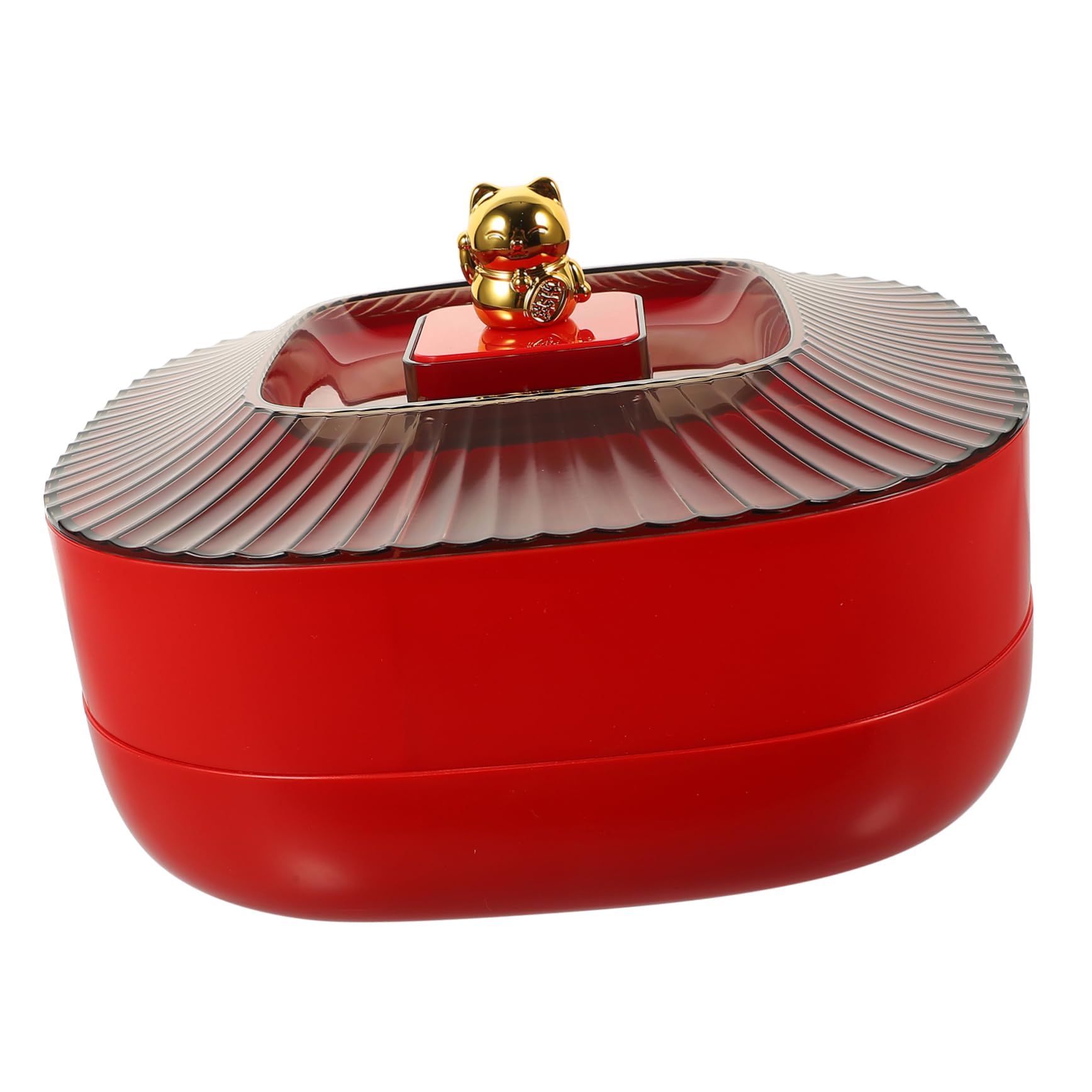 BRIGHTFUFU Dried Fruit Storage Box Cheese Baskets Nuts Basket Dried Fruit Basket To Go Food Containers Divided Veggie Tray Serving Dish Festival Desk Ornament Desk Trays Pp Red