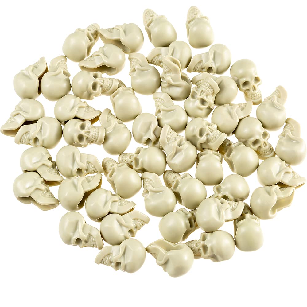 Amazon.com: wybcfp 50 Pieces Halloween Plastic Skull Heads