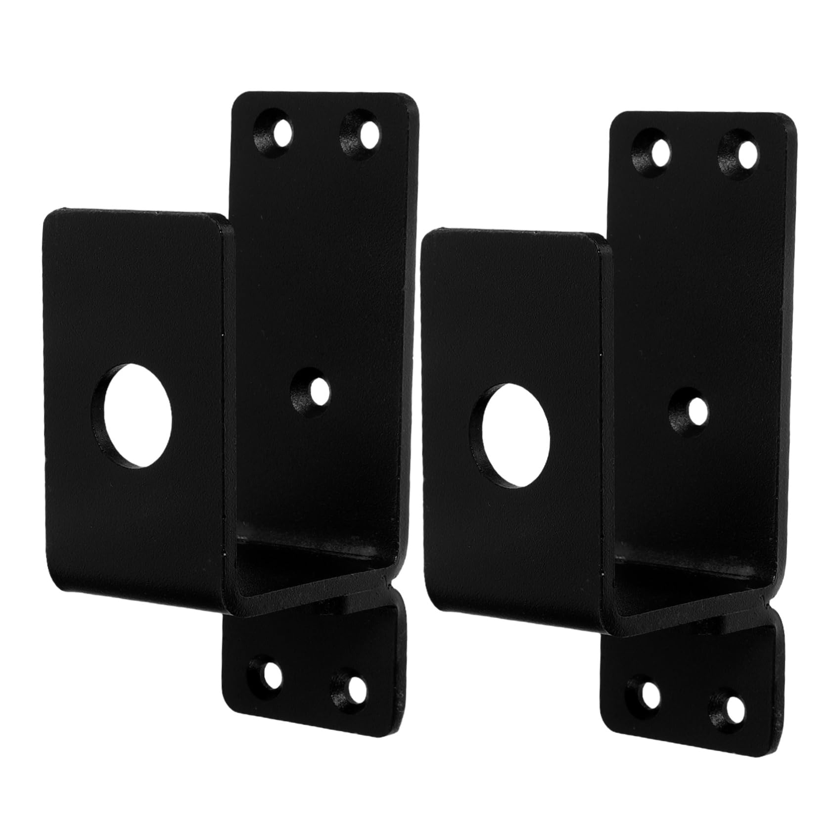 Soporte Negro Puerta para Carbono, Acero Barricada