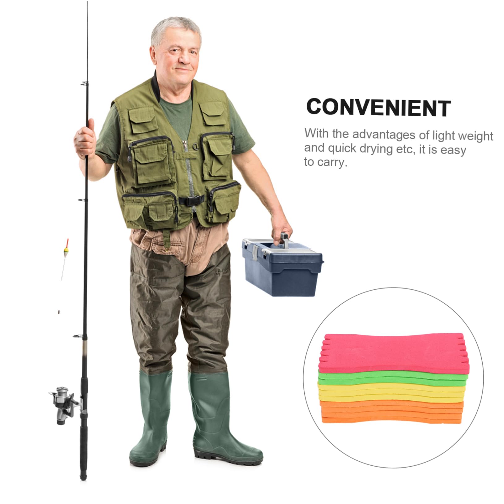 Mikikit 10Pcs Fishing Line Winding Board Spool Organizer for Hooks and Leaders Random Color Fishing Line Accessories for and Management