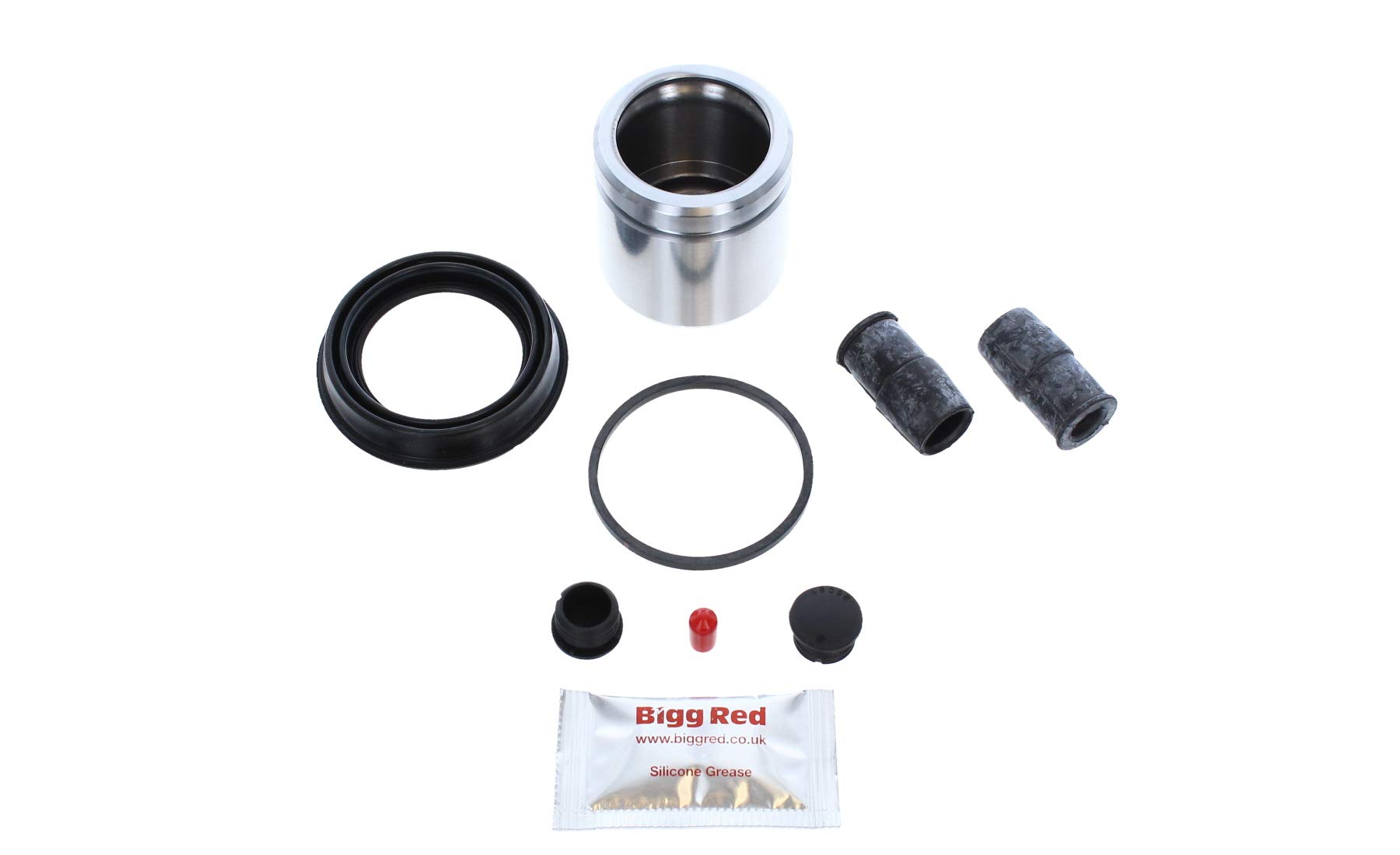 Bigg Red - Front Brake Caliper Repair Seal Kit & Pistons - Compatible with, Rover,