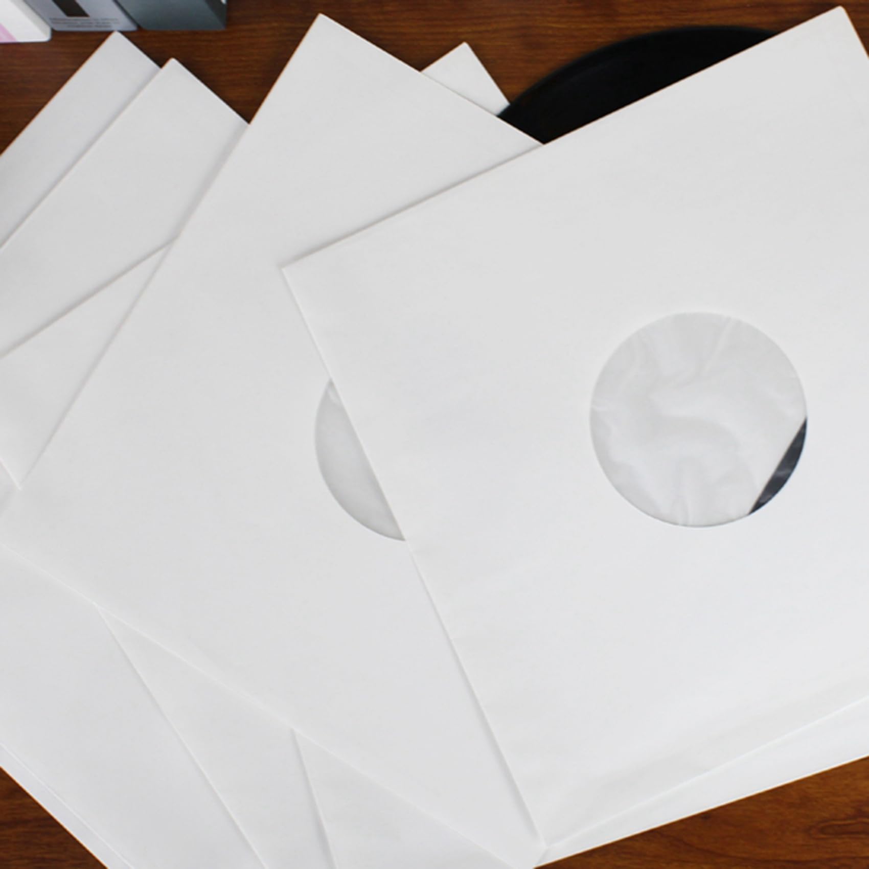 60 Pezzi 12 Pollici Copertina di Dischi LP Buste Esterne Richiudibili Buste di Carta per La Conservazione di Dischi in Vinile