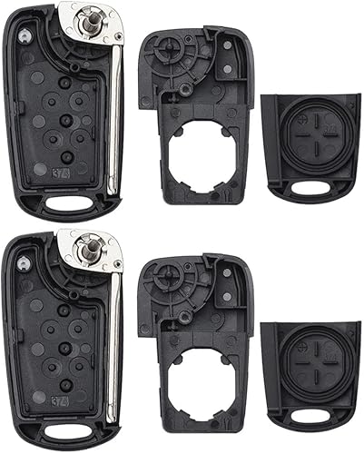 Miniatura 5 de Funda de repuesto plegable inteligente sin llave con control remoto para Kia Rio 2012-2014 2010-2013 Kia Soul 2012-2014 (2 piezas)