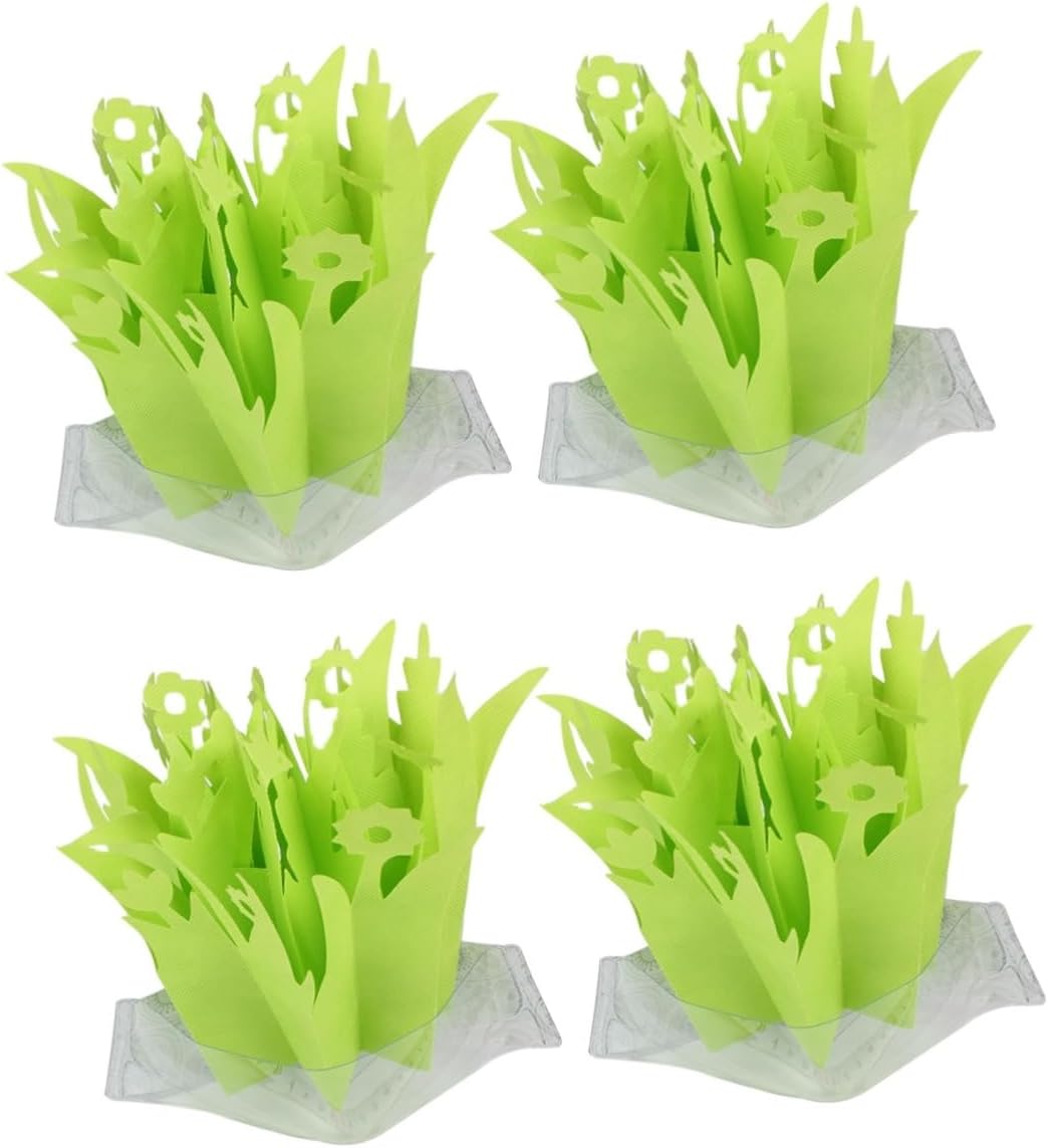 FOMIYES 4pcs Reptile Box Humidifier Natural Gasification Simulation Plants for Humidity Control Terrariums and Reptile Enclosures