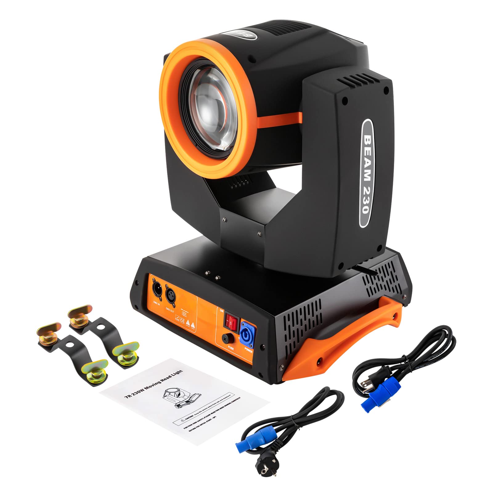 7R 230W Discolicht Partylicht Beam Sharpy Moving Head Light 17 Gobos RGBW Beam Lights 14 Farben Led Moving Head Light Dj Lights 16CH DMX512 Sound Control für Kirche Hochzeit Disco Party