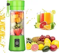 Mini Liquidificador Portátil Recarregável USB com Copo – Ideal para Sucos, Shakes, Vitaminas e Mais! (Verde)