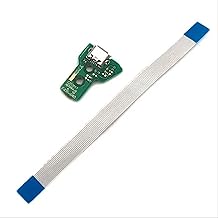 BARAC Charging Connector Board Micro USB Port for PS4 Controller JDS 040 Replacement PlayStation 4 + Flex Cable 12 Pin
