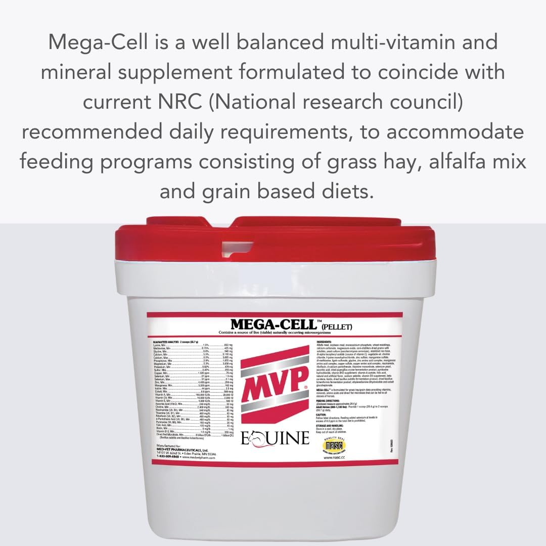 Mega-Cell (25lb) Balanced Vitamin & Mineral Support for Horses