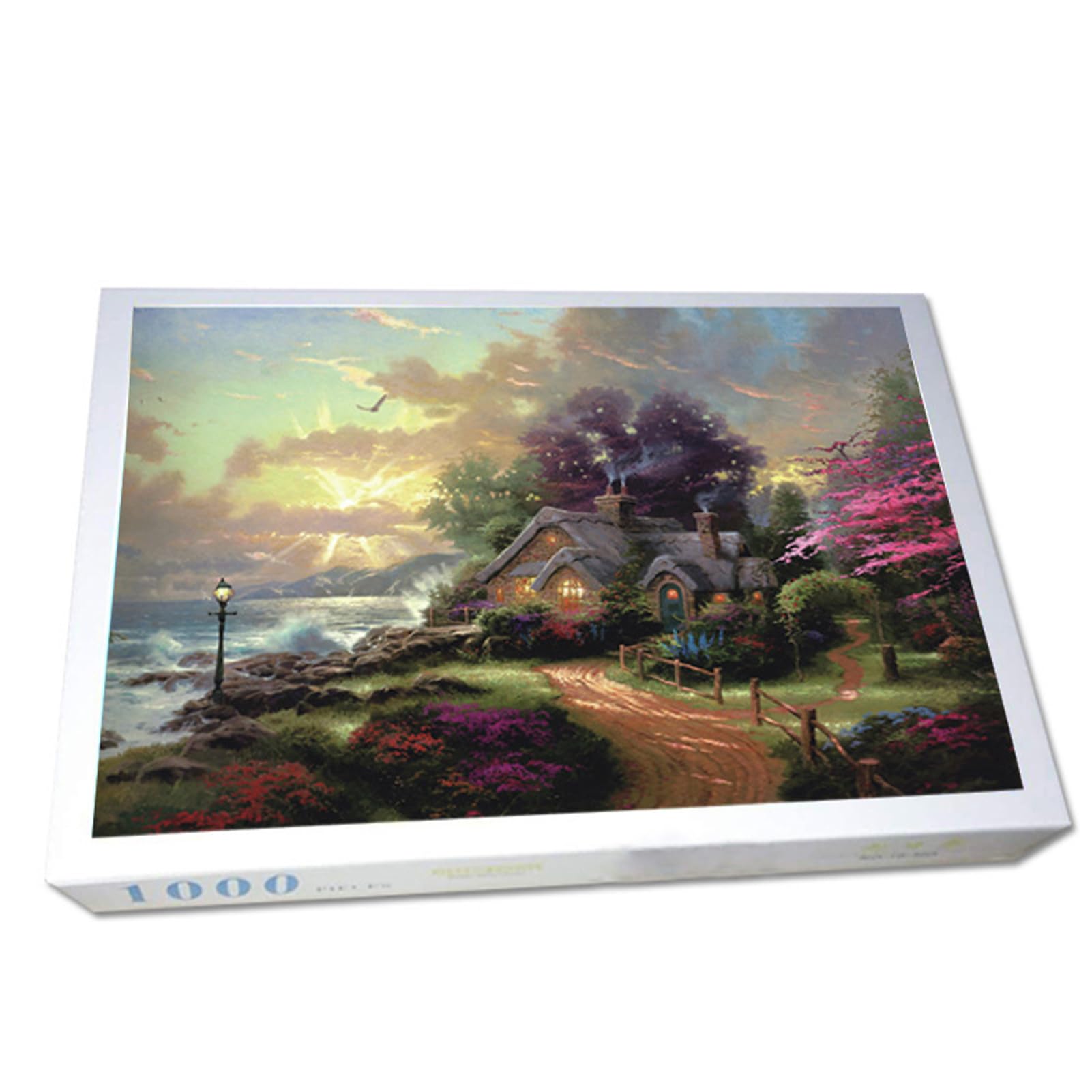 Tuzsocr Jigsaw Puzzles 1000 Pieces for Adults,Family Activity Jigsaw Puzzles Educational Games,for Adults & Kids Age 12 Years Up (Dreamy Cottage)