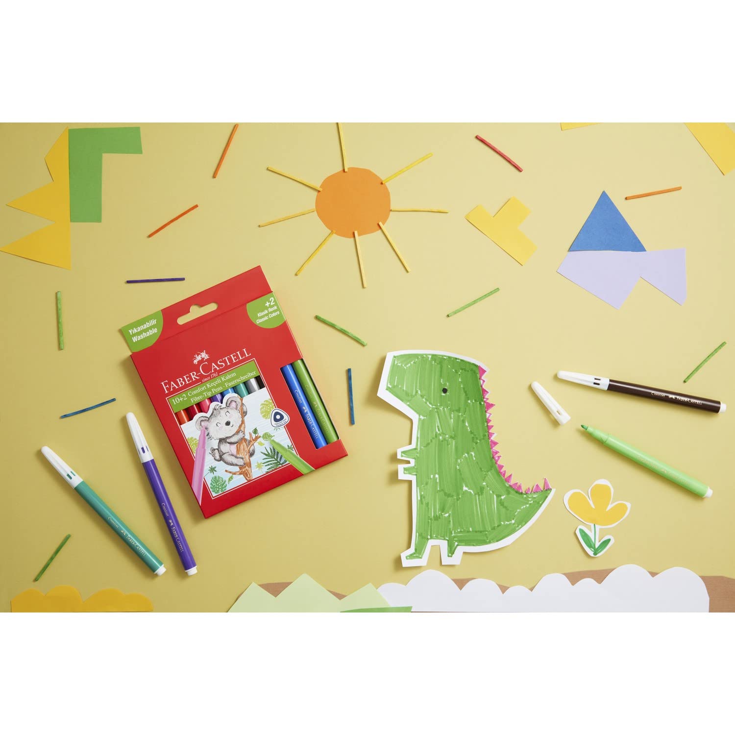 Faber-Castell Marcador Comfort lavable 10 + 2