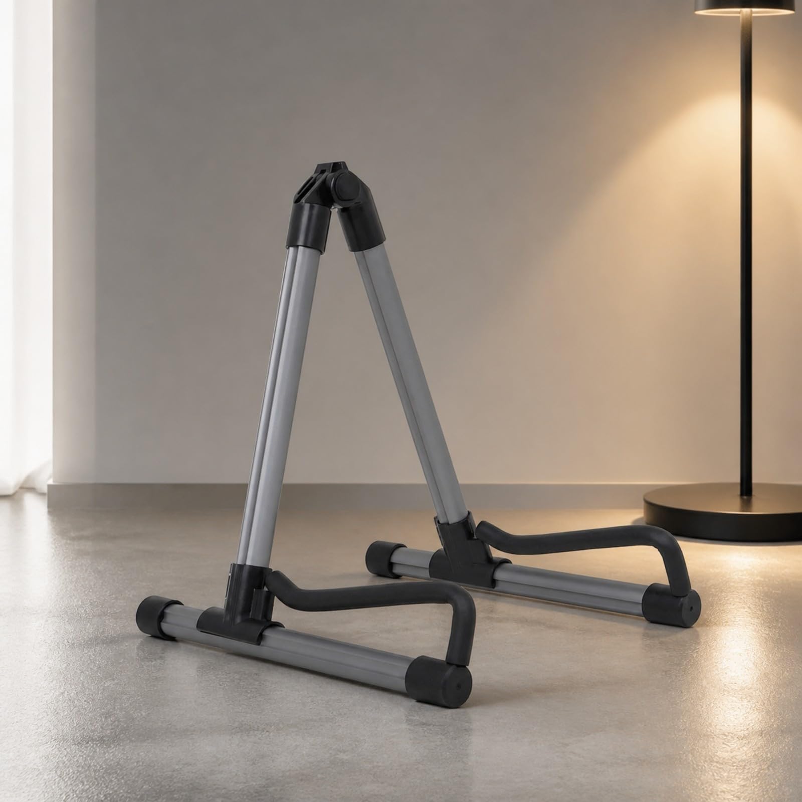 Support en A en Aluminium Pliable Support Rembrrage EVA Léger pr Musicie, Scène, Studio, Argent
