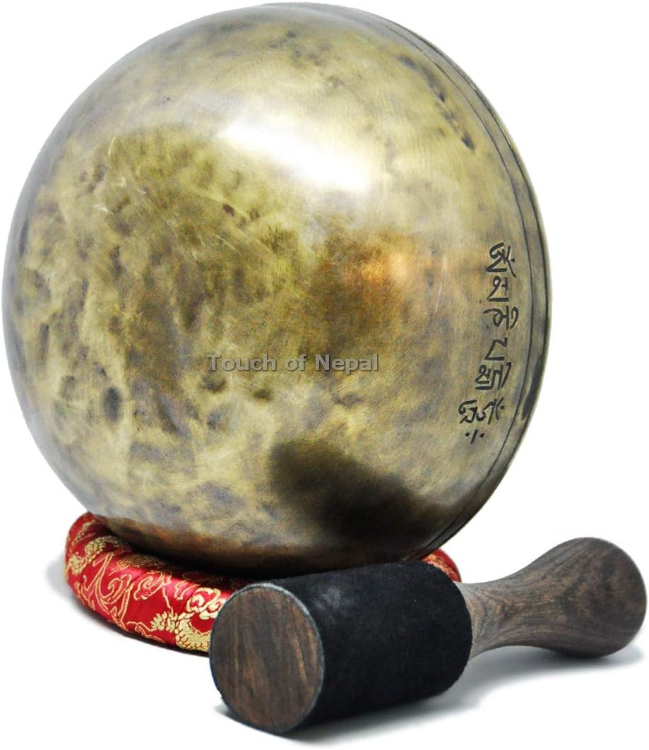 Full moon singing bowl-8 inches Diameter Tibetan singing bowl from Nepal by Touch of Nepal