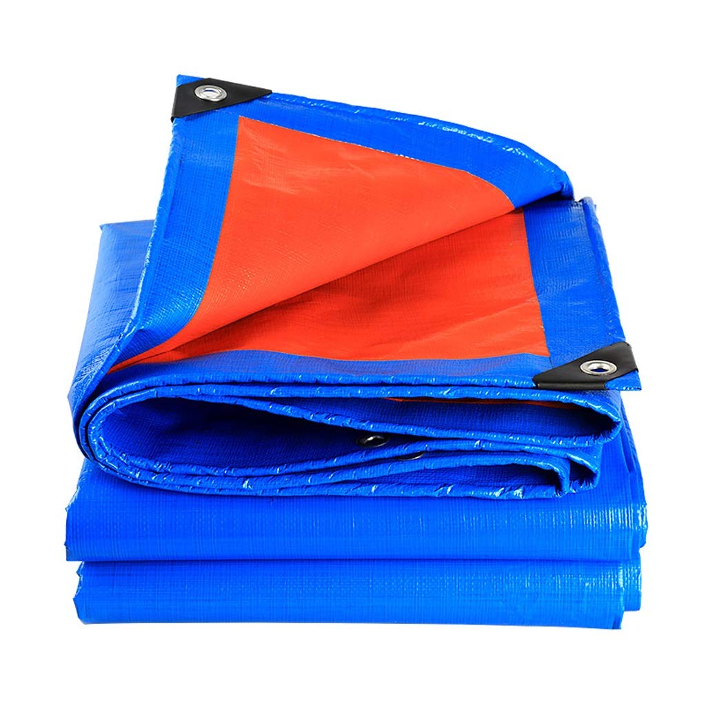 Outdoor wasserdichte Plane Anti-Taifun regendichtes Oxford-Tuch - Mehrzweckplane - Blaue ultraleichte Sonnenschutzplane - Dicke 0,35 mm, 180 g / m2 (10 Größen)