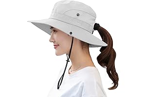 Muryobao Outdoor Tribe Essential Sunblocking Ponytail Hat