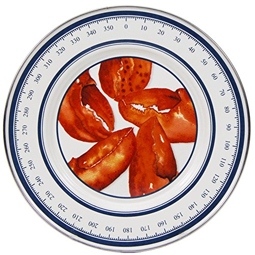 Golden-Rabbit-Enamelware-Set-of-4-85-Sandwich-Plates-Lobster Golden Rabbit Enamelware Set of 4 85 Sandwich Plates Lobster