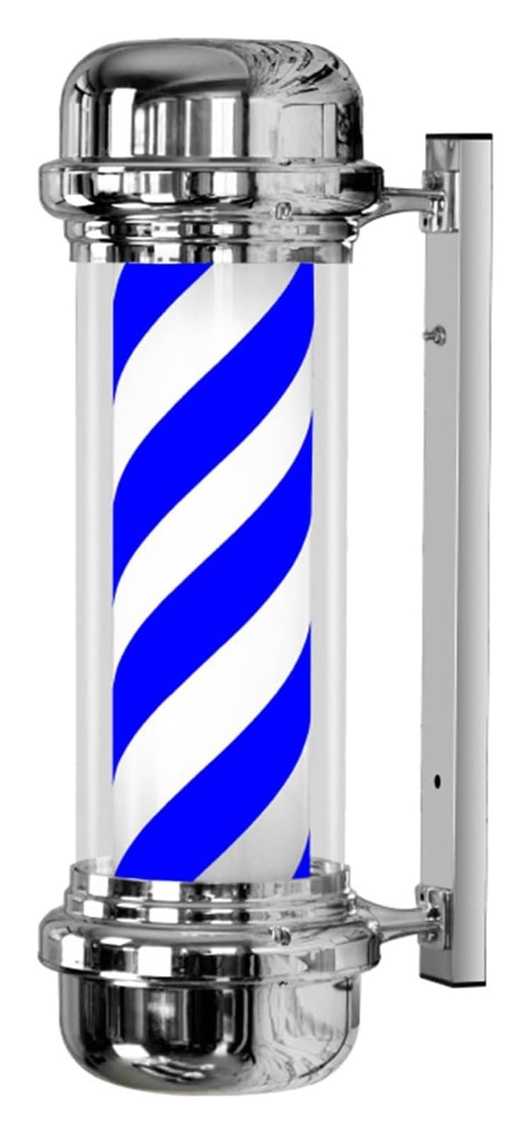 LED Barber Pole Waterproof Barber Pole Light Barbershop Retro Rotating Lamp Hair Salon High Hardness Wall-Mounted Waterproof Sign Light Box