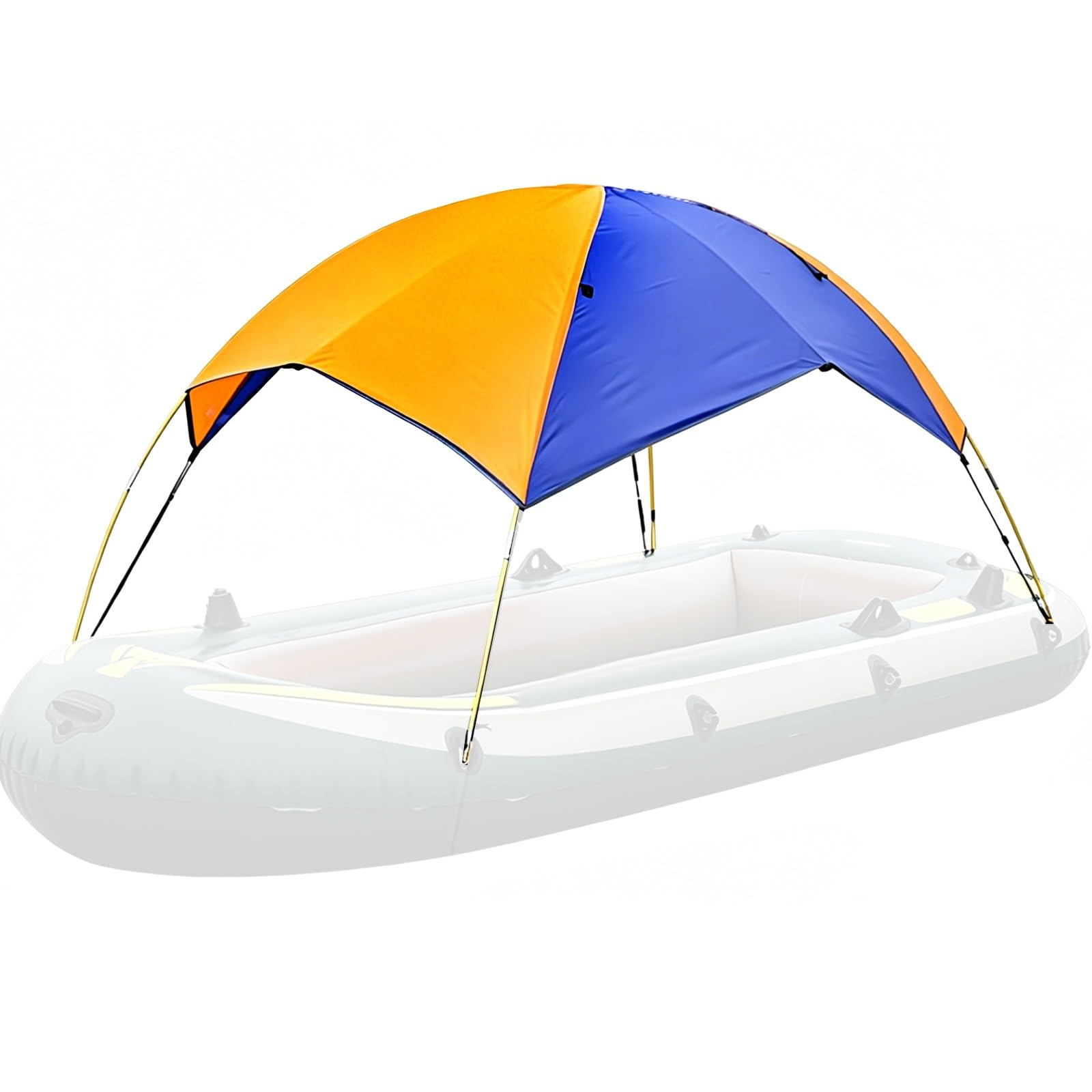 Tendalino Gommone, in Tessuto Oxford Impermeabile, Tendalino Barca per 4 Persone, Leggero e Multifunzionale, per Gommoni, Zattere