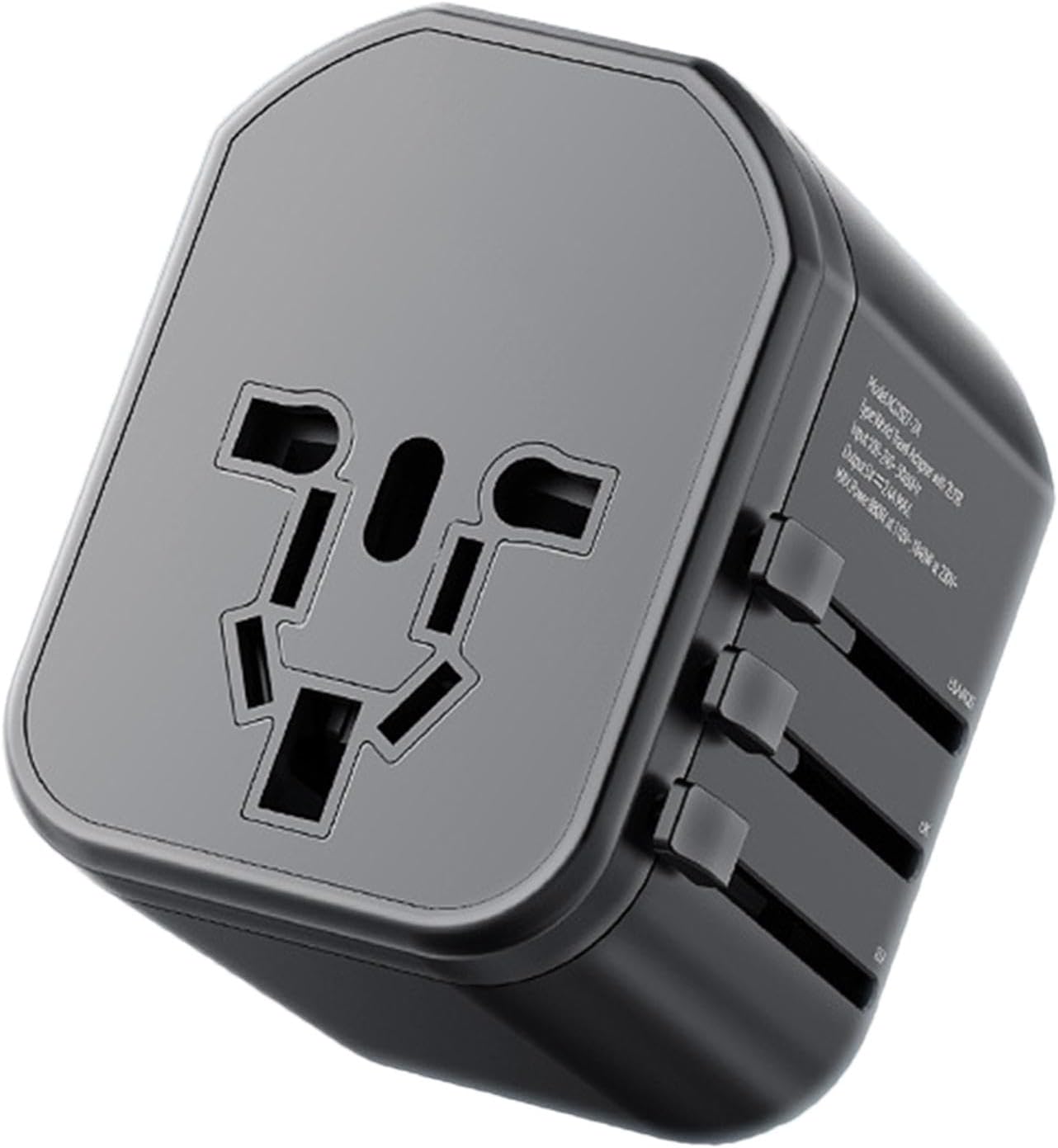 Adattatori da viaggio per il Regno Unito, Adattatori da viaggio internazionali – Adattatore per l’Europa, indispensabile per i viaggi internazionali con più porte di ricarica USB, PE a ricarica rapida