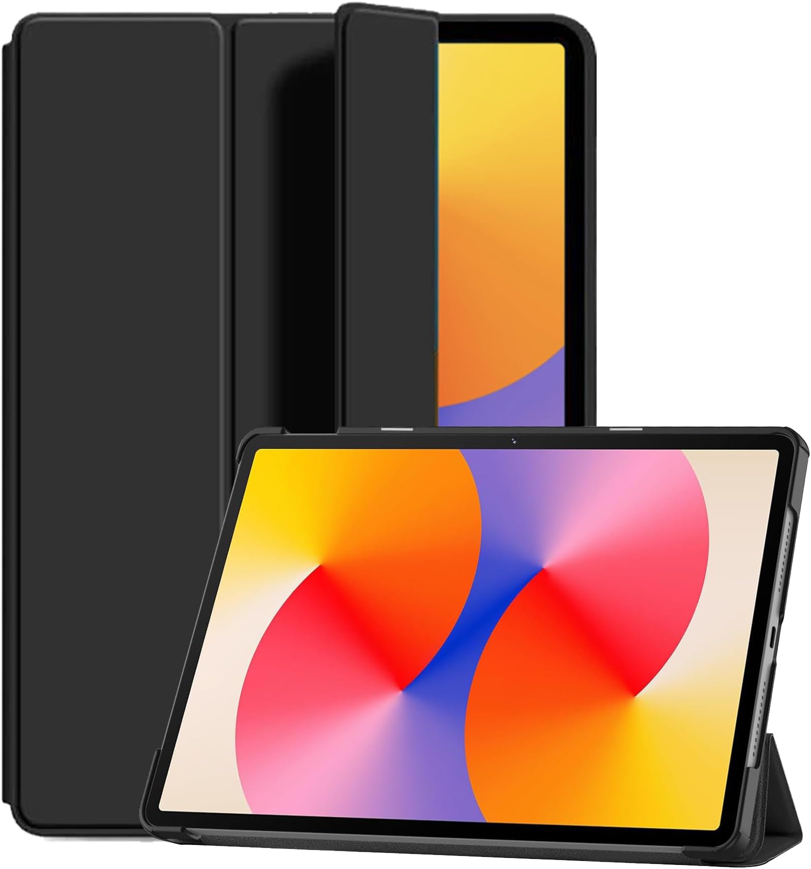 PU Leather Case for HUAWEI MatePad SE Tablet 2024, 11-inch Tablet Cover with Auto Wake/Sleep, Slim Stand Hard Back Shell Protective Smart Cover
