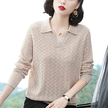 Dünner pullover mit kragen Outlet