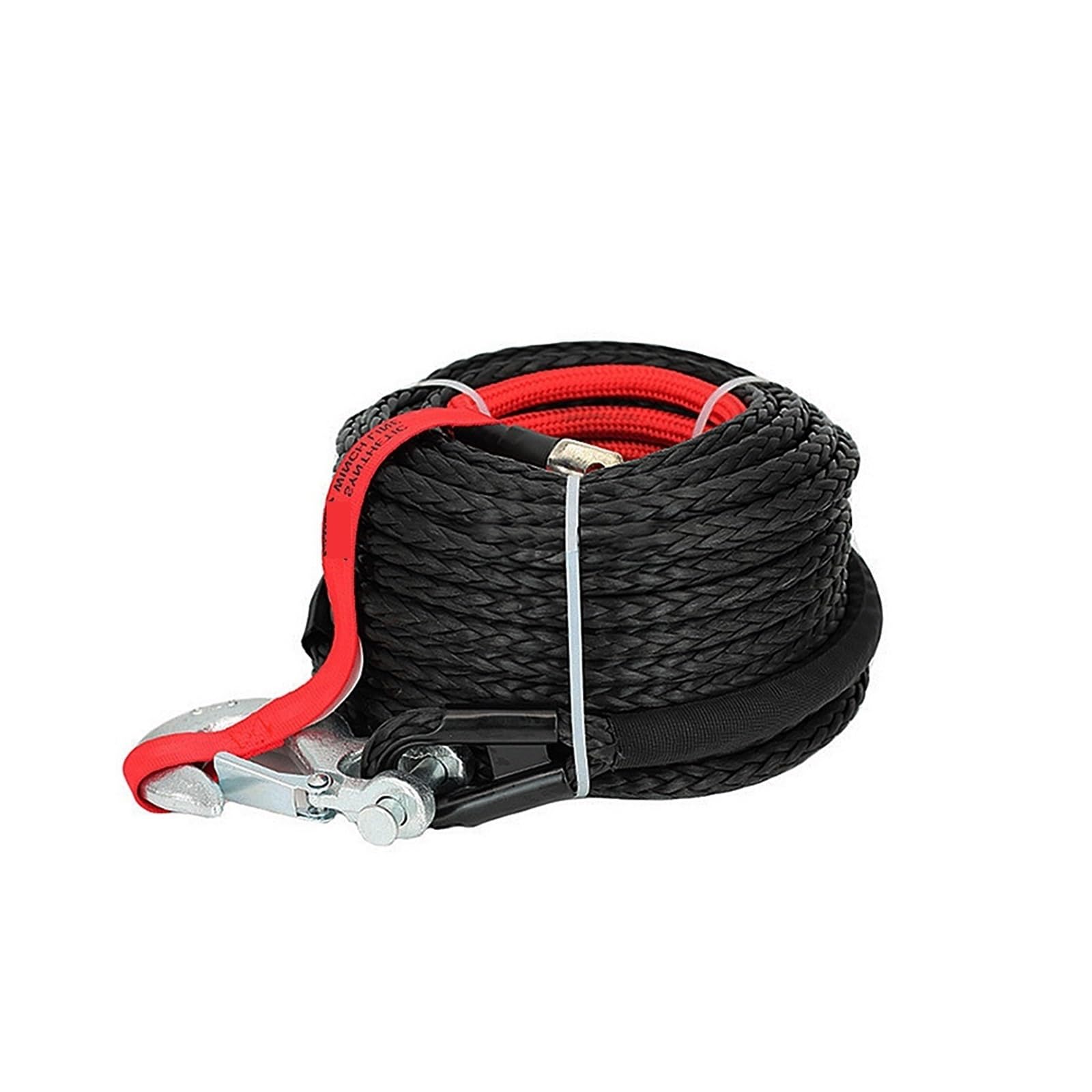 Kit de corde de treuil synthétique 13mm * 25m 12mm * 28m treuil synthétique corde voiture de remorquage 4x4 hors route remorque sangle résistance à la rupture Max 20500LBS for véhicule ATV SUV(12mmX28