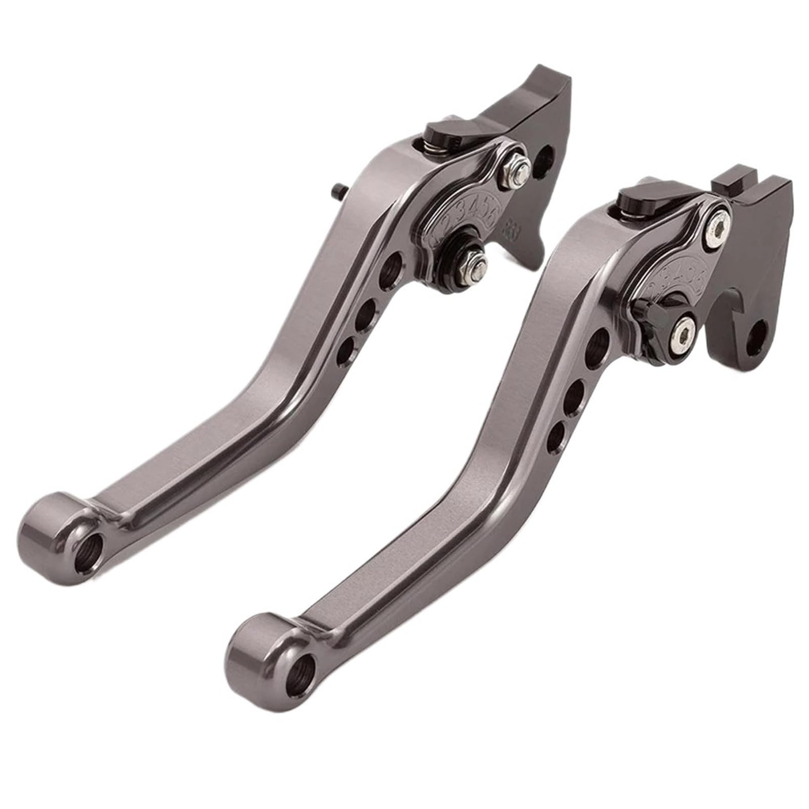 Kkmnaif Titanium Short Motorcycle Brake Lever Clutch Short Clutch Brake Levers Adjustable For Zx6r/636 Zx10r Z1000 Z750r Z1000sx/N-Ja 1000 Motorcycle Brake Lever(Titanium Short)