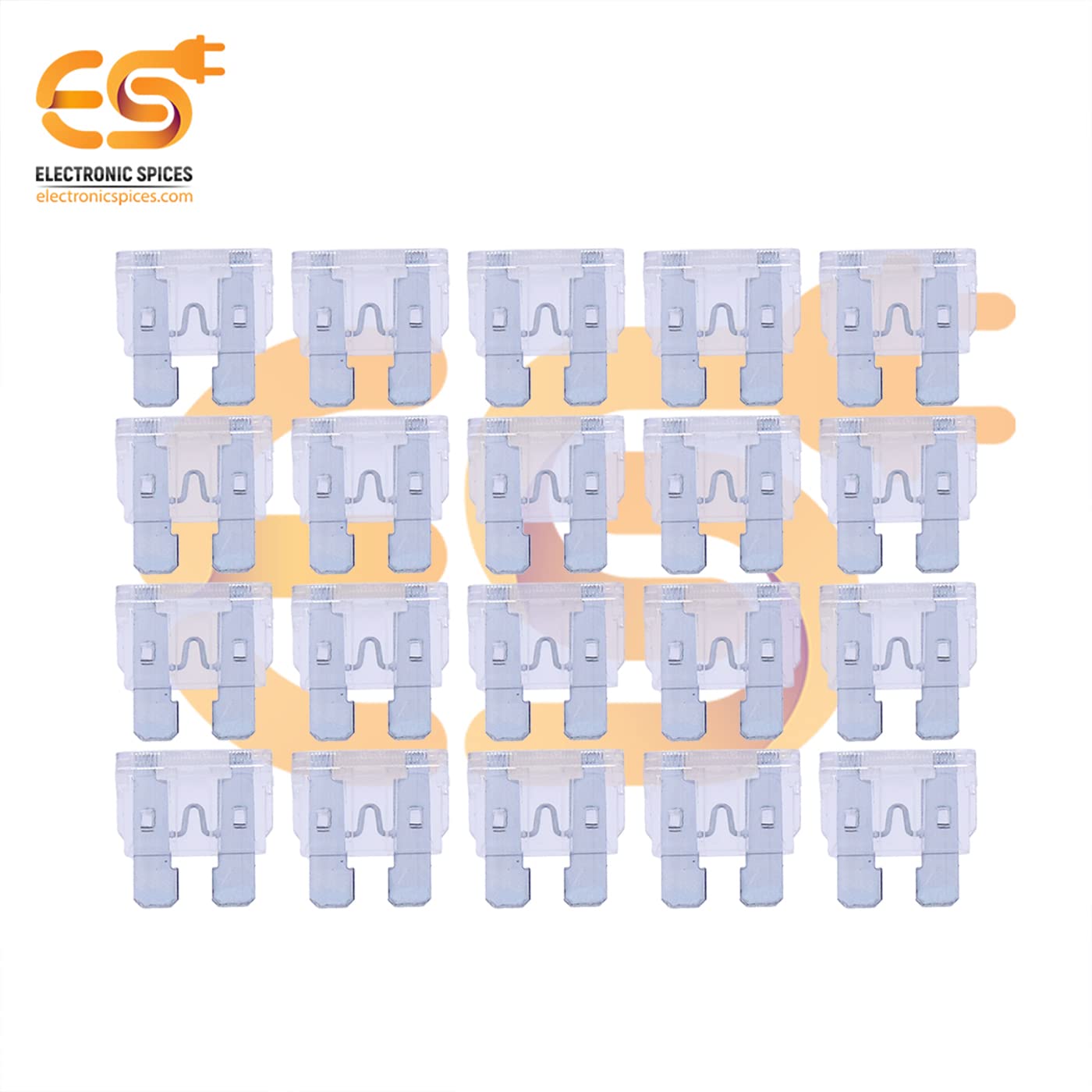 Electronic Spices 25a 32v Atc Automotive Metal Blade Fuse Pack of 50pcs 3