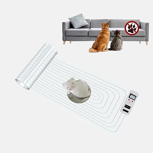 SEERWAY Scat - Alfombrilla de choque para mascotas con probador actualizado, almohadillas de entrenamiento de choque para perros y gatos, tapete de