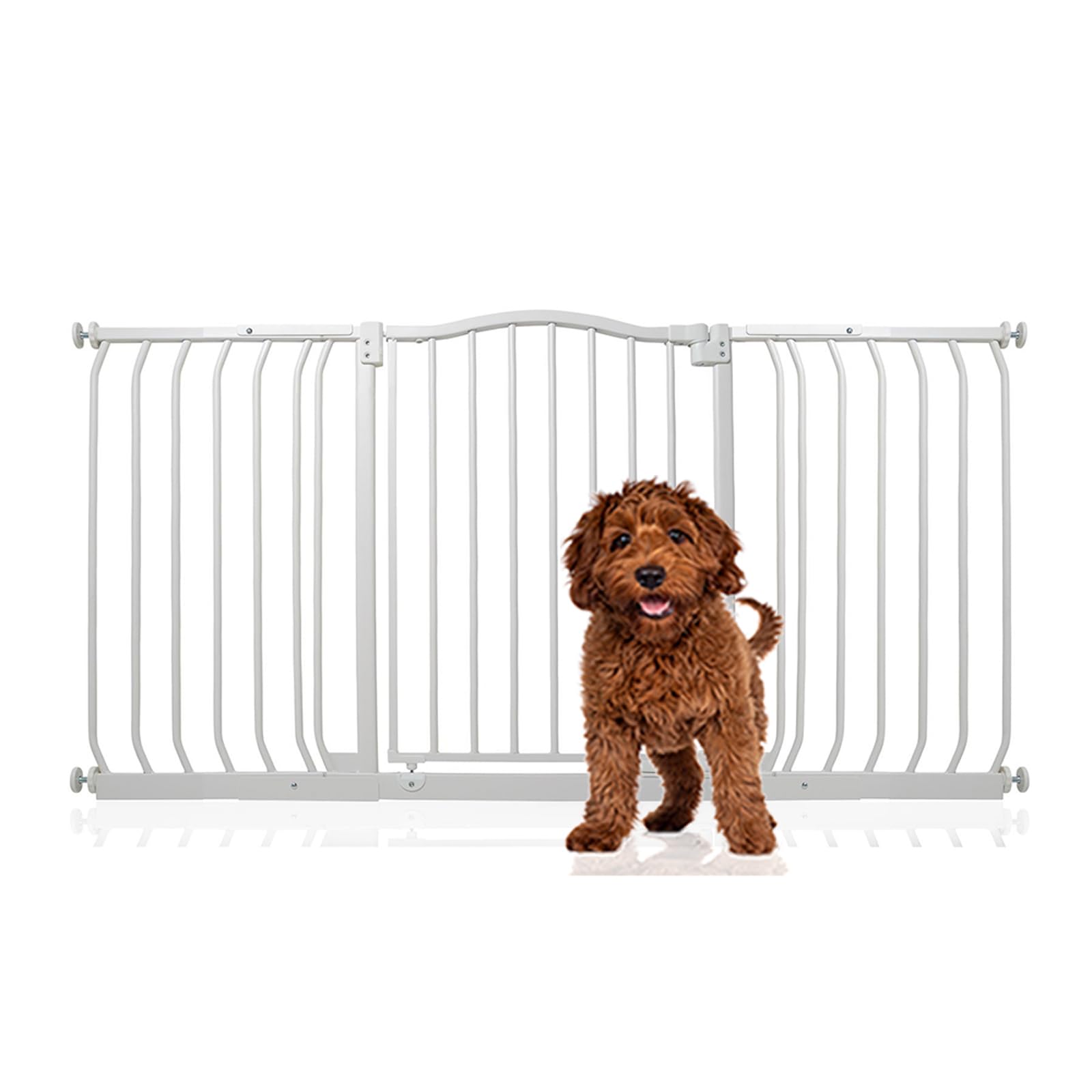 Bettacare Curved Top Dog Gate, 161cm - 170cm, Matt Black, Pressure Fit Pet Gate for Puppy and Dog, Easy Installation — view 48